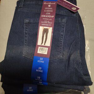 Gloria Vanderbilt Amanda Women's Jeans New 10 Average
